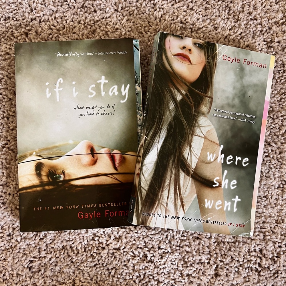 if i stay & where she went books